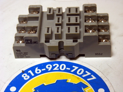 <b>Square D - </b>8501-NR82 Front Wired Relay Socket